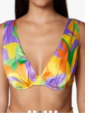 Danielle Bernstein WeWoreWhat Underwire V neck Saved by the Bell Bra Top